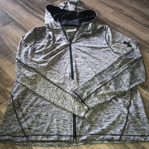 Gray and Black Men’s Under Armour Hoodie
